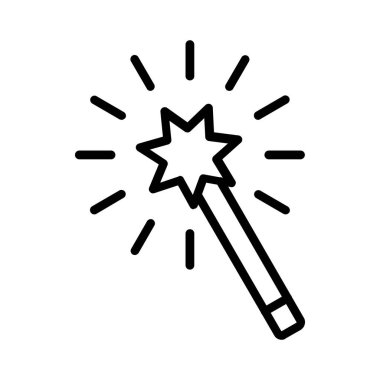 Magic Wand Vector Icon Design