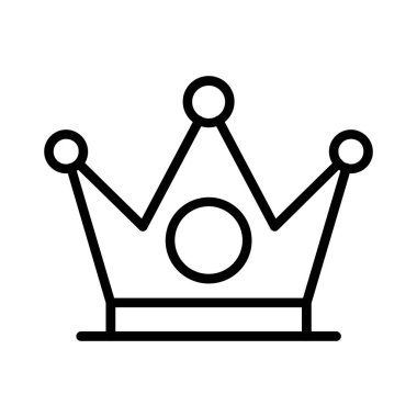 Taç vektör simgesi tasarım