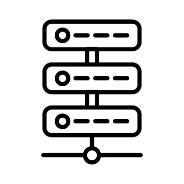 sunucu vektör simgesi tasarımı