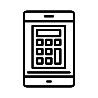 Hesap makinesi vektör simgesi tasarım