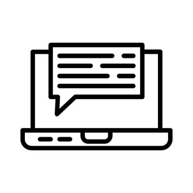 İleti vektör simgesi tasarım