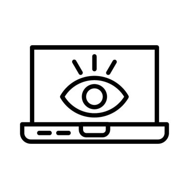 Monitoring Vector Icon Design