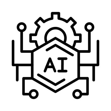 Artificial Intelligence Vector Icon Design