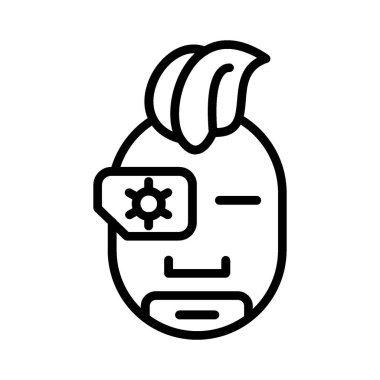 Robot vektör simgesi tasarımı