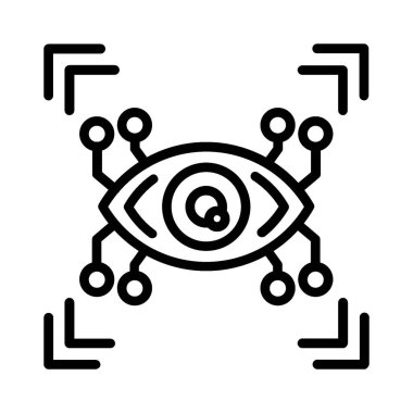 Cyber Eye Vector Icon Design