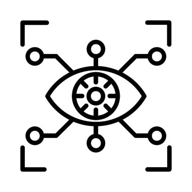 Cyber Eye Vector Icon Design