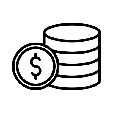 Coin Vector Icon Design