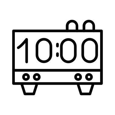 Digital Clock Vector Icon Design