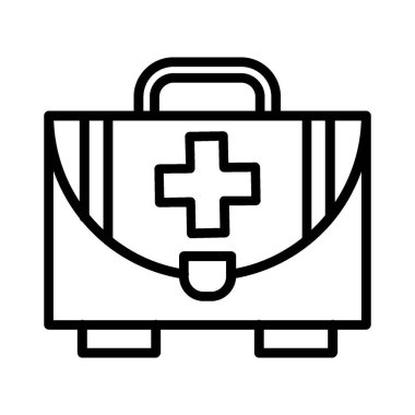 First Aid Kit Vector Icon Design