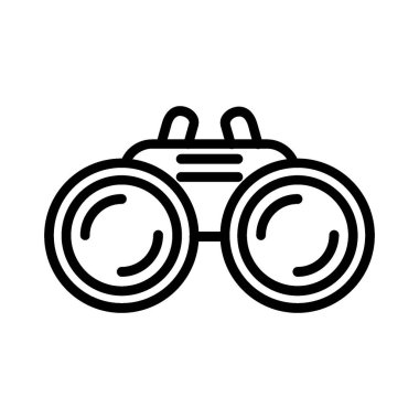 Binoculars Vector Icon Design