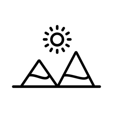 Mountain Vector Icon Design