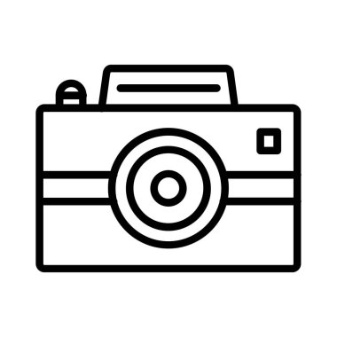 Photo Camera Vector Icon Design