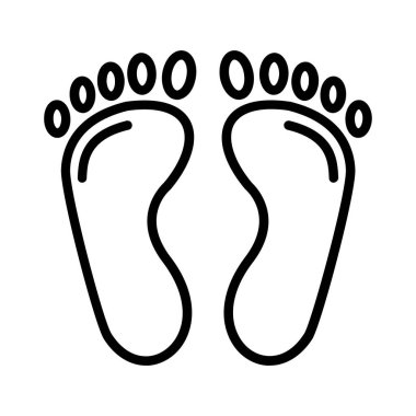 Footprint Vector Icon Design