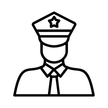 Policeman Vector Icon Design