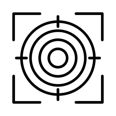 Hedef vektör simgesi tasarım