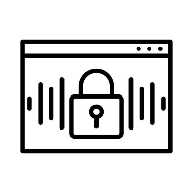 Voice Lock Vector Icon Design