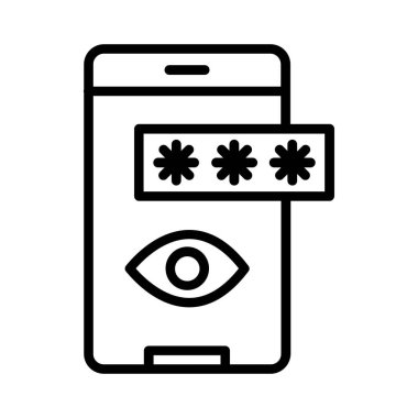 Show Password Vector Icon Design