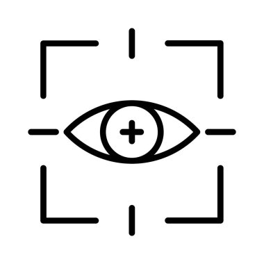 Eye Scan Vector Icon Design