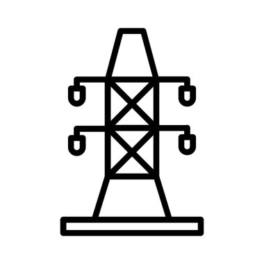 Electric Tower Vector Icon Design