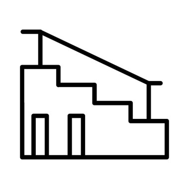 Merdiven vektör simgesi tasarımı