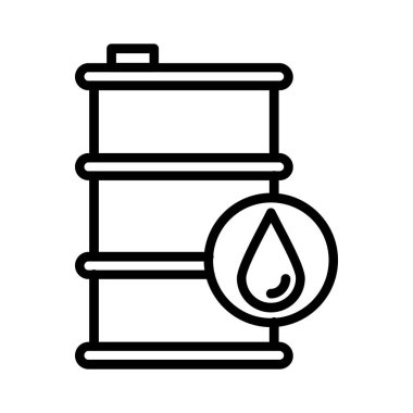 Oil Barrel Vector Icon Design