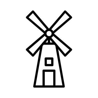 Yel değirmeni vektör simgesi tasarım