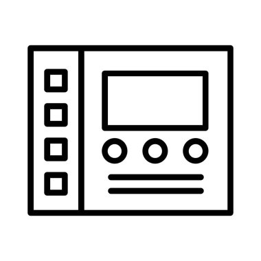 Control Panel Vector Icon Design