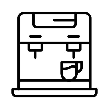 Coffee Maker Vector Icon Design