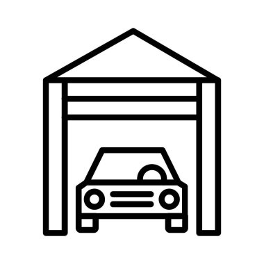 Garage Vector Icon Design