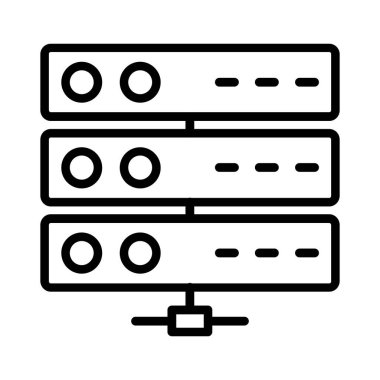 sunucu vektör simgesi tasarımı