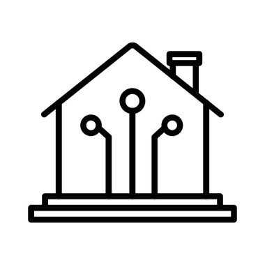 Smart House Vector Icon Design
