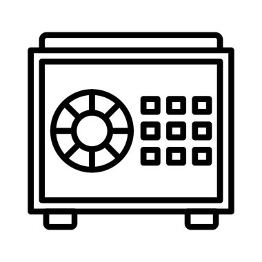 Safe Box Vector Icon Design