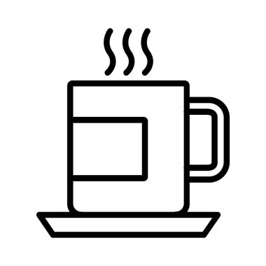 Tea Cup Vector Icon Design
