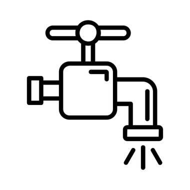 Water Tap Vector Icon Design