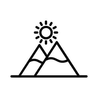 Mountain Vector Icon Design