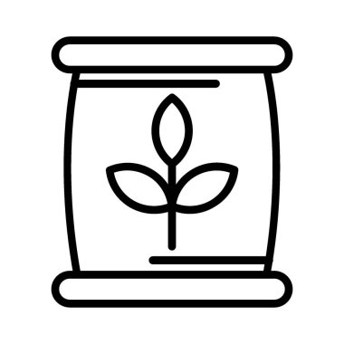 Seed Bag Vector Icon Design
