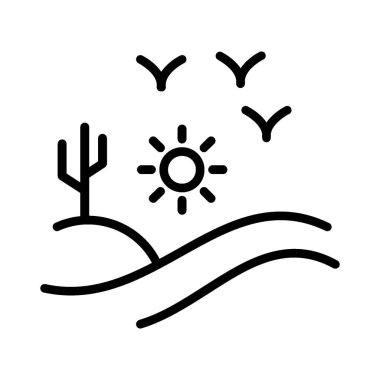 Desert Vector Icon Design