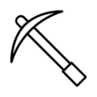 Pickaxe Vector Icon Design