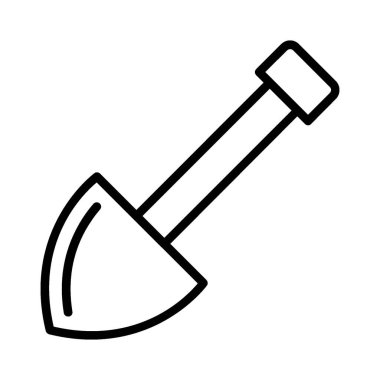 Vektör simgesi tasarım kürek