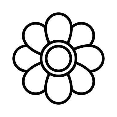 çiçek vektör simge tasarım