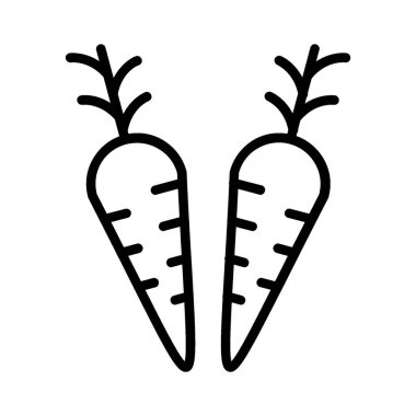 Carrots Vector Icon Design