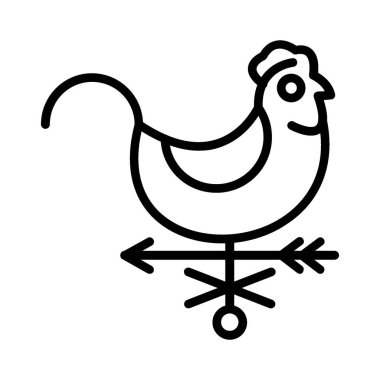 Weather Vane Vector Icon Design