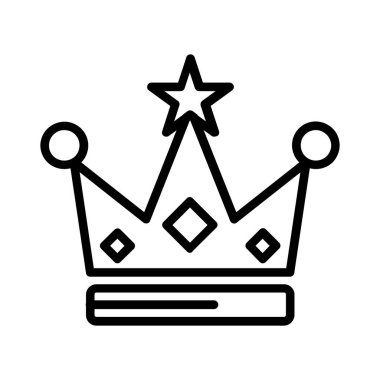 Taç vektör simgesi tasarım