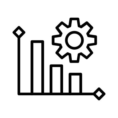 Bar Chart Vector Icon Design