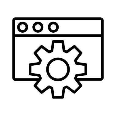 Web Setting Vector Icon Design