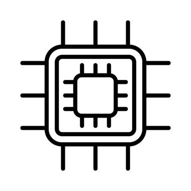 CPU Vector Icon Design