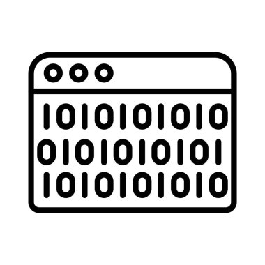 Binary Code Vector Icon Design