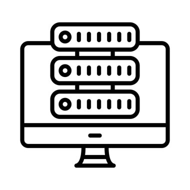 Monitor Vector Icon Design