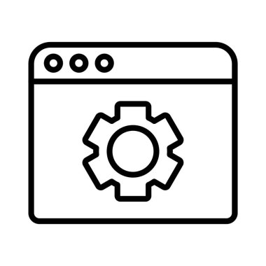 Web Browser Vector Icon Design