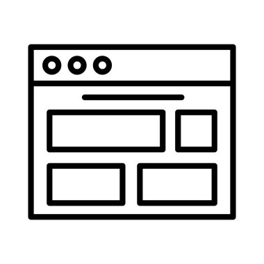 Web Browser Vector Icon Design